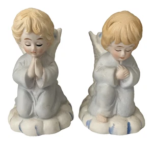 Vintage Weihnachten um die Welt Kerzenhalter betender Engel Kegel 2er Set - Bild 1 von 12