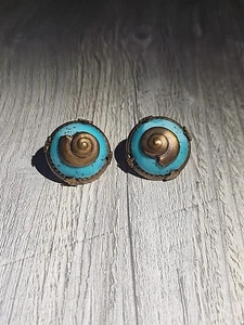 Unbranded Vintage Multicolored Swirl Clip On Earrings - Picture 1 of 2