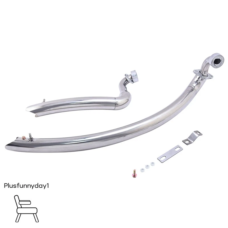 Sistema de escape completo tubo de enlace plateado para Yamaha XV700 Virago 700 XV750 1984-1987 Foto 1 de 4