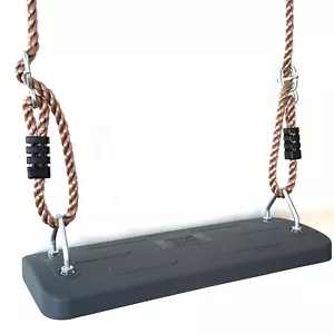 Robusto asiento mecedor goma gris con cuerda Loggyland 7113 - Imagen 1 de 7