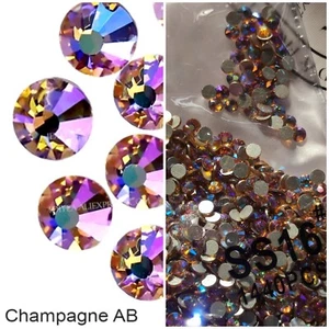 1440pcs Champagne AB non hot fix crystals, top quality Rhinestones - Picture 1 of 6
