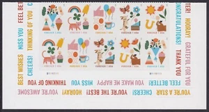 US 5803-5807 5807b Thinking of You F footer plate block 10 MNH 2023 - Picture 1 of 1