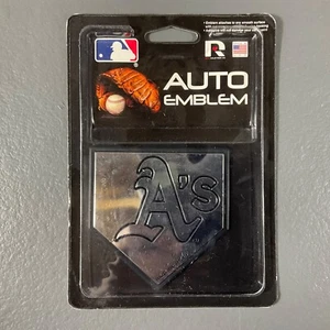 Oakland Athletics Auto Metal Emblem Team Logo Sports MLB Baseball Chrome Finish - Picture 1 of 24