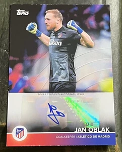 2021-22 Topps Atletico Madrid Team Set Auto Jan Oblak Auto  #A-JO - Picture 1 of 2
