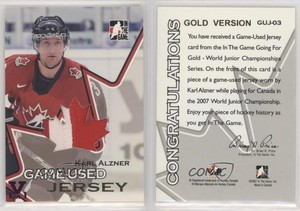 2007 ITG Going for Gold World Junior Championships 1/1 Karl Alzner #GUJ-03