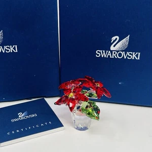 Swarovski 2007 Christmas Poinsettia Figurine 905209 MIB - Picture 1 of 10