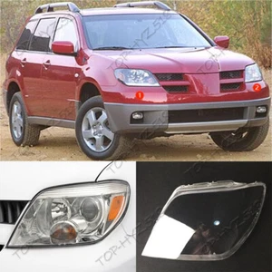 Left front + right front headlight lens cover For Mitsubishi Outlander 2003-2006 - Picture 1 of 12
