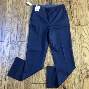 Roundtree & Yorke Mens 30x32 totalFLEX Pants Trousers Flat Front Classic Navy - Picture 1 of 11