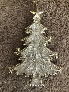Adorno de árbol de Navidad de resina de plata y oro Kurt S. Adler T2100 de 5 - Imagen 1 de 5