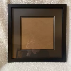 Matted 13x13 Black Picture Frame with 2" Double Black Mat, 8x8 Opening - Picture 1 of 4