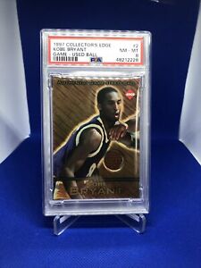 1997 Collector's Edge Kobe Bryant Game Used Ball PSA 8 NM-MT 2nd Year LOW POP