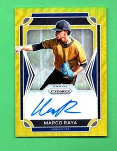 2021 Prizm Draft Picks Autographs Prizms Gold #57 Marco Raya 8/10 A23 015