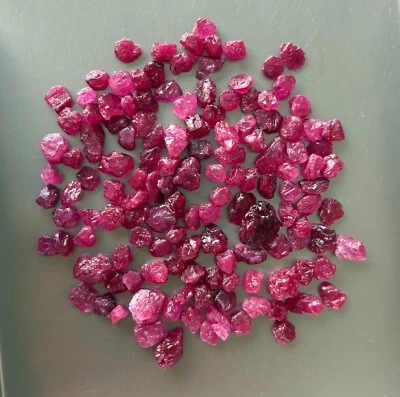Amazing Lot 208 Cts Heated Red Colour Ruby Rough From Madagascar - Image 1 of 4