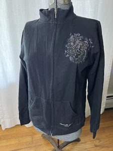 Harley Davidson Full Zip Cotton Jacket. Womens Large - Picture 1 of 8