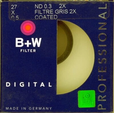 B+W 27mm ND 0.3 2x Neutral Density Filter (72585) - Image 1 of 3