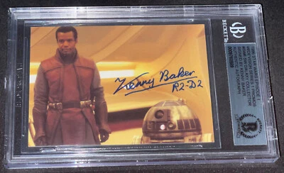 Kenny Baker "R2-D2" Topps STAR WARS Signed Autographed Card BAS BECKETT BGS - Image 1 of 3