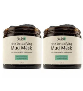2x OLA LOKO SKIN DETOXIFYING MUD MASK FOR FACE BODY 250ml BOXED CRUELTY FREE - Picture 1 of 8