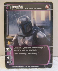 Star Wars Bounty Hunter Video Game TCG Trading Card JANGO FETT 2002 Promo Foil - Picture 1 of 6