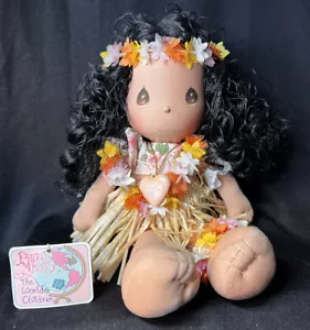 Bambola Lulu Hawaii The World's Children nuova con etichette 1987 Precious Moments articolo # 16001 - Foto 1 di 10