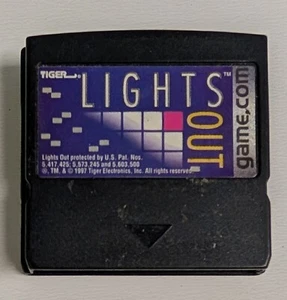 Lights Out Game Com 1997 Puzzle Game Cart Cartridge - Picture 1 of 3