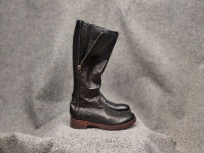 Rocco P. Hand Made Torre Saw Patrisio Leather Zip Boots - Image 1 of 4