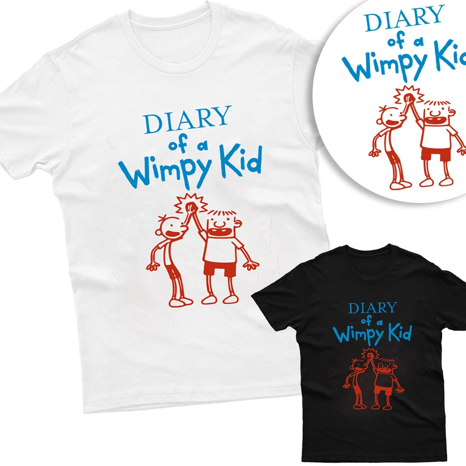 Diary Of A Wimpy Kids T Shirt Book Day Fancy Dress Costume Children Tee Top Xmas