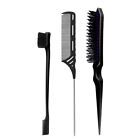 3Pcs/Set Double Sided Edge Control Hair Comb Hair Styling Hair Brush Tool
