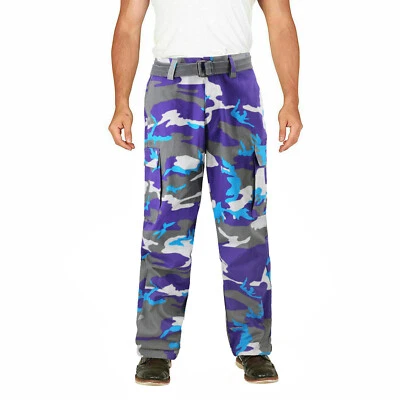 Men's Camo Military Tactical Work Combat Army Twill Cargo Pants - Image 1 of 2