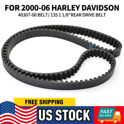 135T 1-1/8" Rear Drive Belt 40307-00 for Harley Flst Fatboy Deluxe &Fxst 6058437 - Image 1 of 4