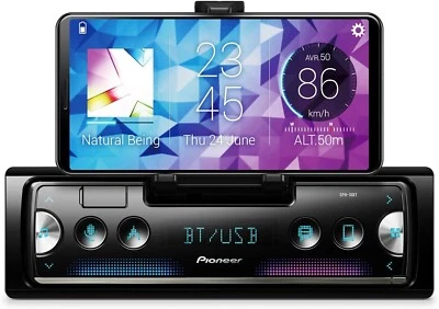SPH-10BT Bluetooth Media Android iPhone Alexa AM FM Radio USB 2 RCA OUT - Image 1 of 4
