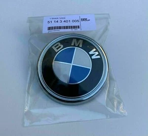 ORIGINAL Emblem Heckklappe Logo 95mm BMW X3 (51 14 3 401 005) - SCRATCHED! - Picture 1 of 5