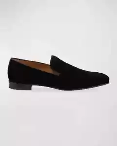 Mens Paul Stuart "Harrier" Velvet Loafers Black US 9M OBO - Picture 1 of 5