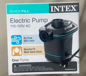 Bomba Eléctrica Intex Relleno Rápido 110-120V AC Incluye 3 Boquillas Surtidas Nueva En Caja - Imagen 1 de 5