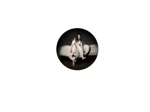 BILLIE EILISH BED BUTTON, Original Artwork Premium Quality BUTTON - 1.25" - Picture 1 of 1