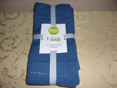 Food Network Poly-Cotton Napkins - Set Of 7 - Navy - 20" X 20" - NEW With Tags - Image 1 of 2