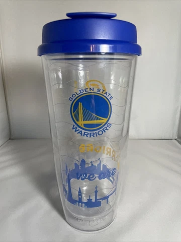 Golden State Warriors Whirley Jamba Juice 24oz Tumbler With Lid Cover