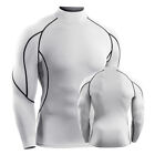 Mens Thermal Base Layer Compression Top Long Sleeve Body Armour Cold Wear Shirts