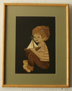 "The Sailor Boy" by Artist Tony Tusak- Made of Straw and Grass - Picture 1 of 5