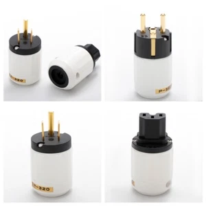 Hi End Brass US/EU Version Power Plug HIFI Audio Grade Connector for Power Cable - Afbeelding 1 van 25