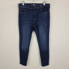 Hollister Jeans Womens 15 Short 32 x 26 High Rise Super Skinny Soft Stretch