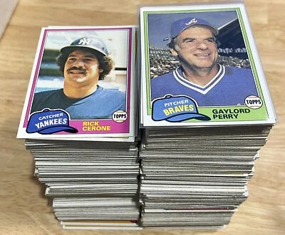 1981 Topps Baseball Cards 1-250 (EX-NM) - You Pick - Complete Your Set - Image 1 of 2