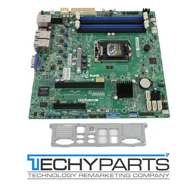 Supermicro X10SLM+-LN4F LGA 1150 Intel C224 mATX Motherboard w/ MCP-260-00078-0N - Image 1 of 2