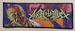 Toxic Holocaust Hell On Earth Black Border Strip Woven Patch 8 Inches Wide - Picture 1 of 1