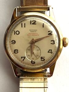 Vintage 1940-50's Swiss Record Manual Wind Wrist Watch