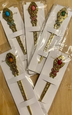 5 hermosos colores de 5 3/4 pulgadas estilo asiático selecciones de cabello ¡NUEVO EN PAQUETE ligero! Foto 1 de 4