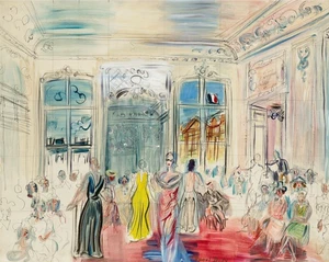 Raoul Dufy A Presentation at Schiaparelli : Giclée Art Print 1935 - Picture 1 of 2