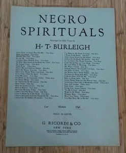 1919 H.T. Burleigh Negro Spirituals Sheet Music Balm In Gilead - Picture 1 of 4
