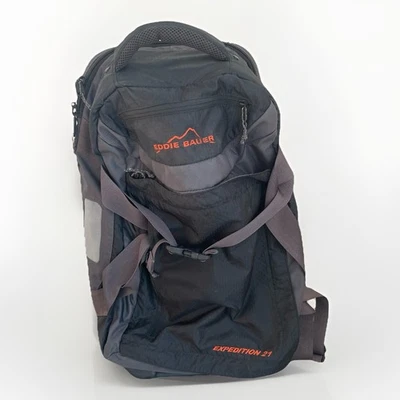 Серый нейлоновый чемодан Eddie Bauer Expedition 21 на роликах с жестким низом ручная кладь - Изображение 1 из 4