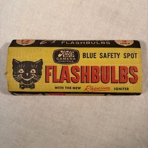12 Stück Vintage Katz Drug Co. Blitzlampen & Verpackung mit Rheniumzünder Klasse M - Bild 1 von 7