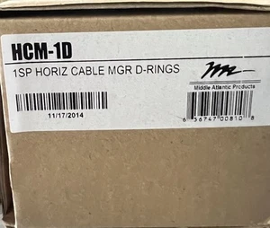 Moyen Atlantique HCM - 1D 1SP HORIZ CABLE MGR D-RINGS - Photo 1/3
